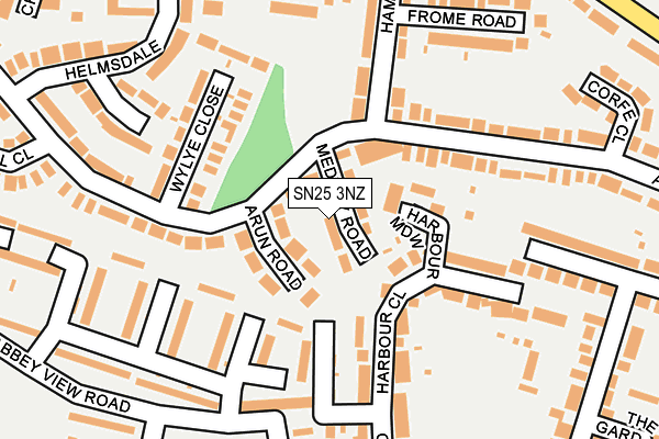 SN25 3NZ map - OS OpenMap – Local (Ordnance Survey)