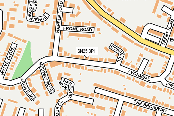 SN25 3PH map - OS OpenMap – Local (Ordnance Survey)