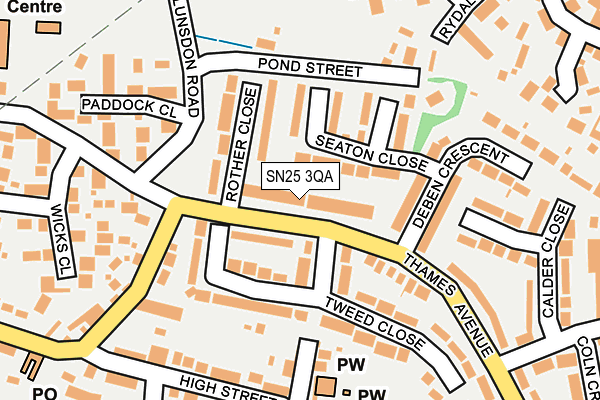 SN25 3QA map - OS OpenMap – Local (Ordnance Survey)