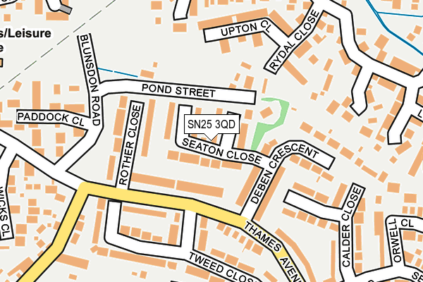 SN25 3QD map - OS OpenMap – Local (Ordnance Survey)