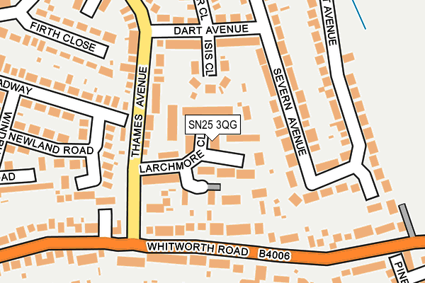 SN25 3QG map - OS OpenMap – Local (Ordnance Survey)