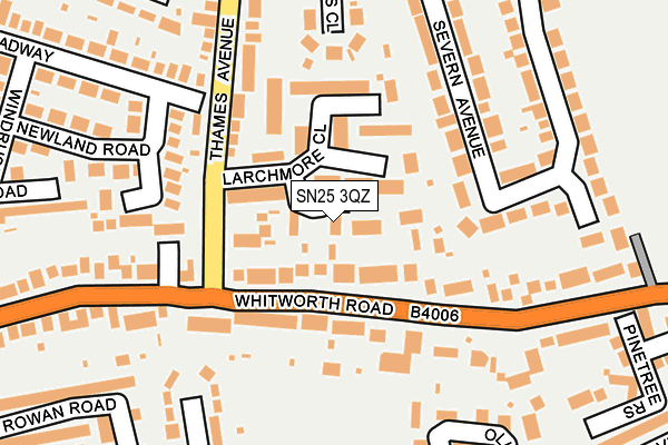 SN25 3QZ map - OS OpenMap – Local (Ordnance Survey)