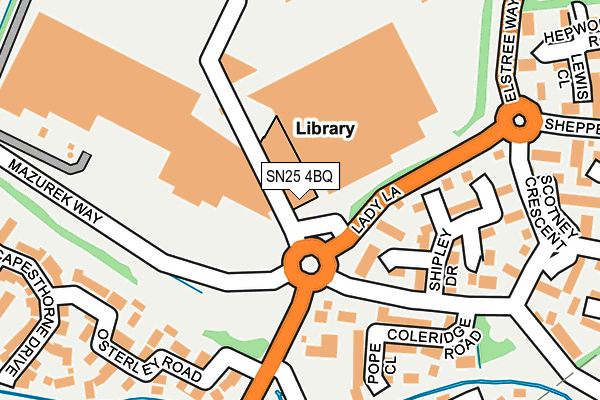 SN25 4BQ map - OS OpenMap – Local (Ordnance Survey)
