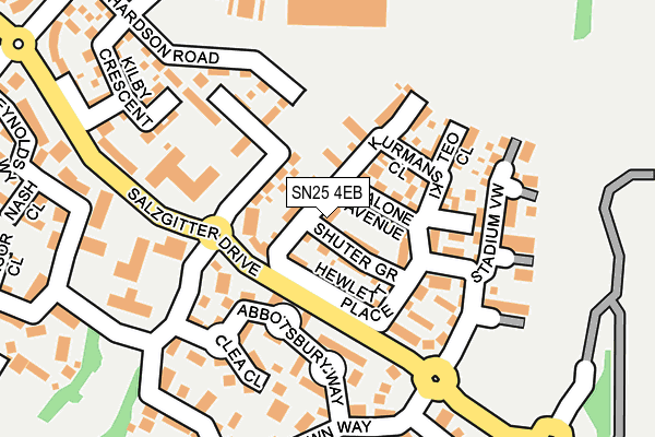 SN25 4EB map - OS OpenMap – Local (Ordnance Survey)