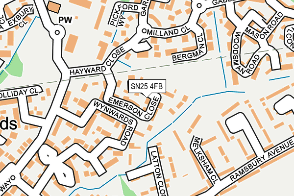SN25 4FB map - OS OpenMap – Local (Ordnance Survey)