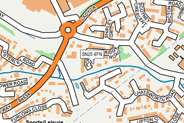 SN25 4FN map - OS OpenMap – Local (Ordnance Survey)