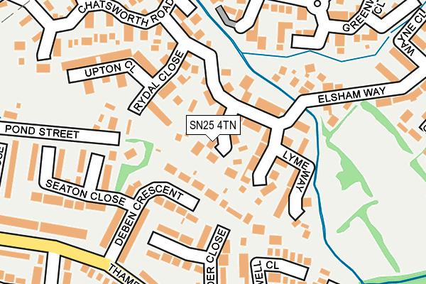 SN25 4TN map - OS OpenMap – Local (Ordnance Survey)