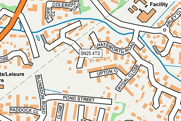 SN25 4TS map - OS OpenMap – Local (Ordnance Survey)
