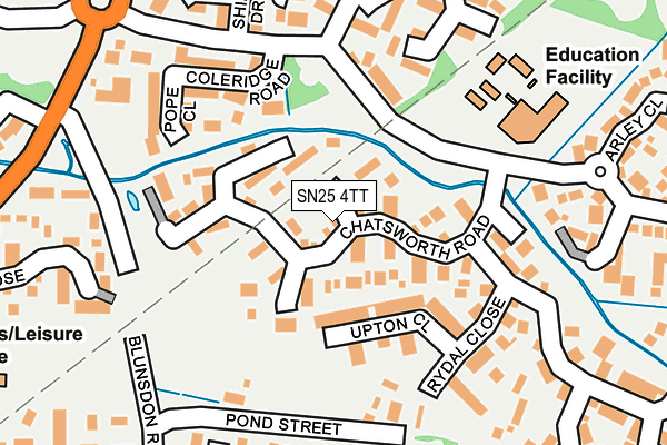 SN25 4TT map - OS OpenMap – Local (Ordnance Survey)