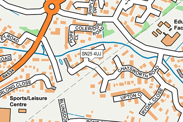 SN25 4UJ map - OS OpenMap – Local (Ordnance Survey)