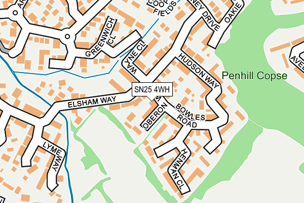 SN25 4WH map - OS OpenMap – Local (Ordnance Survey)