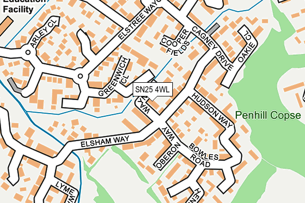 SN25 4WL map - OS OpenMap – Local (Ordnance Survey)