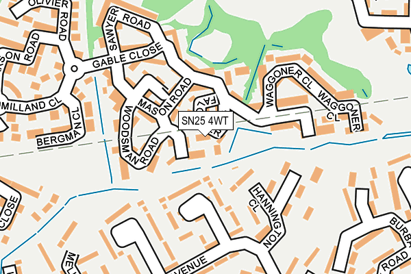 SN25 4WT map - OS OpenMap – Local (Ordnance Survey)