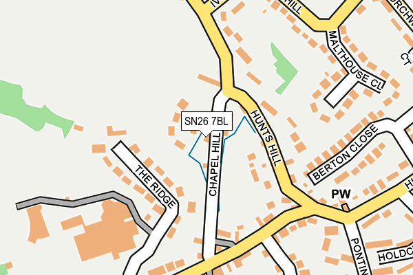 SN26 7BL map - OS OpenMap – Local (Ordnance Survey)