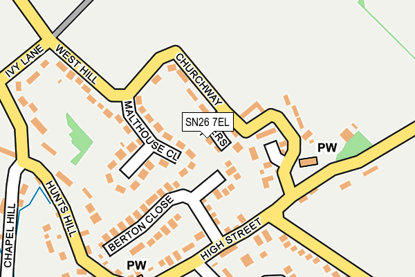 SN26 7EL map - OS OpenMap – Local (Ordnance Survey)