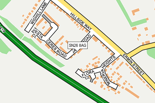 SN26 8AG map - OS OpenMap – Local (Ordnance Survey)