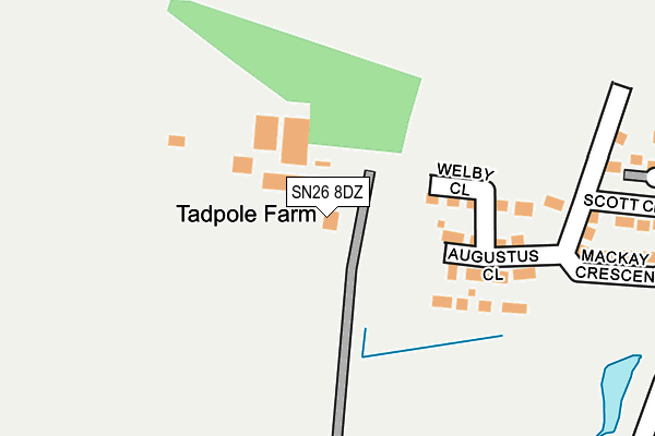 SN26 8DZ map - OS OpenMap – Local (Ordnance Survey)
