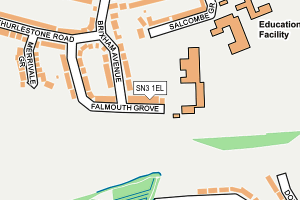 SN3 1EL map - OS OpenMap – Local (Ordnance Survey)