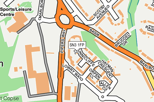 SN3 1FP map - OS OpenMap – Local (Ordnance Survey)