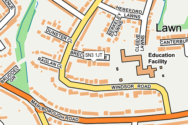SN3 1JT map - OS OpenMap – Local (Ordnance Survey)