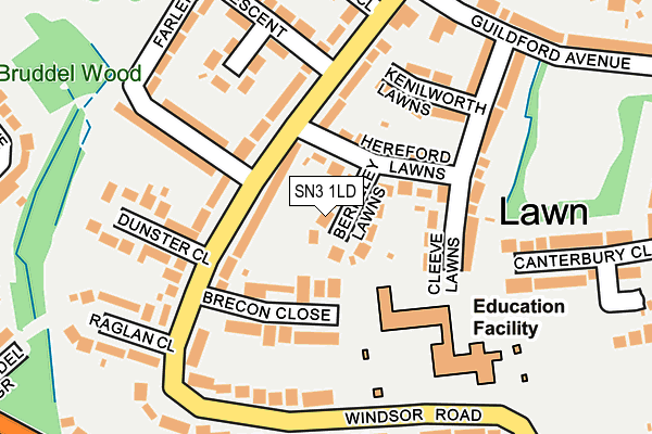 SN3 1LD map - OS OpenMap – Local (Ordnance Survey)