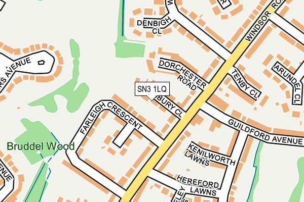 SN3 1LQ map - OS OpenMap – Local (Ordnance Survey)