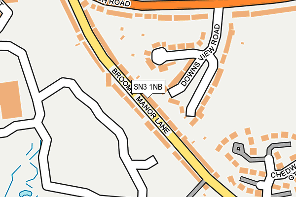 SN3 1NB map - OS OpenMap – Local (Ordnance Survey)