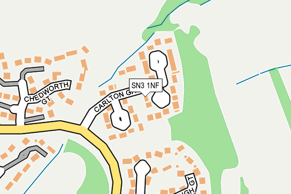 SN3 1NF map - OS OpenMap – Local (Ordnance Survey)