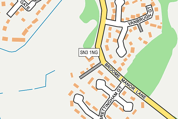 SN3 1NG map - OS OpenMap – Local (Ordnance Survey)