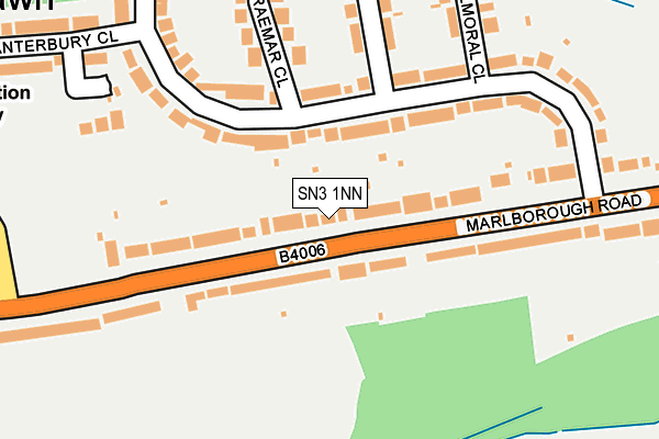 SN3 1NN map - OS OpenMap – Local (Ordnance Survey)