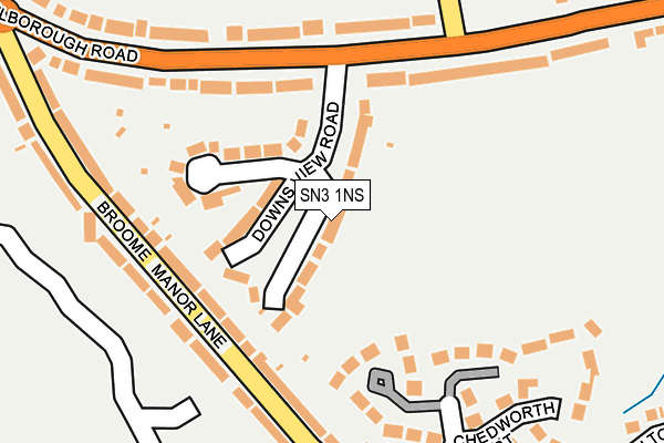 SN3 1NS map - OS OpenMap – Local (Ordnance Survey)