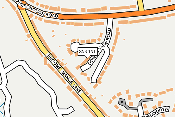 SN3 1NT map - OS OpenMap – Local (Ordnance Survey)