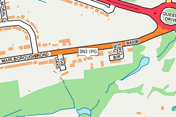 SN3 1PG map - OS OpenMap – Local (Ordnance Survey)