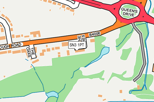SN3 1PT map - OS OpenMap – Local (Ordnance Survey)