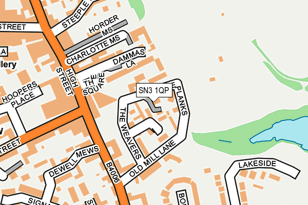 SN3 1QP map - OS OpenMap – Local (Ordnance Survey)