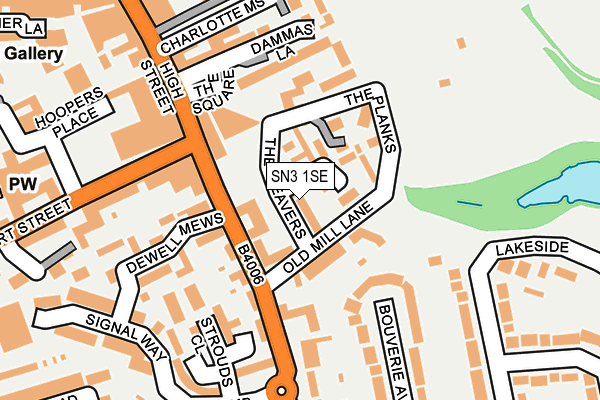 SN3 1SE map - OS OpenMap – Local (Ordnance Survey)