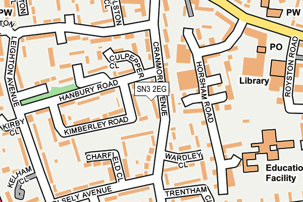 SN3 2EG map - OS OpenMap – Local (Ordnance Survey)