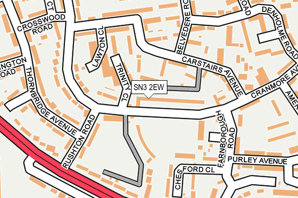 SN3 2EW map - OS OpenMap – Local (Ordnance Survey)