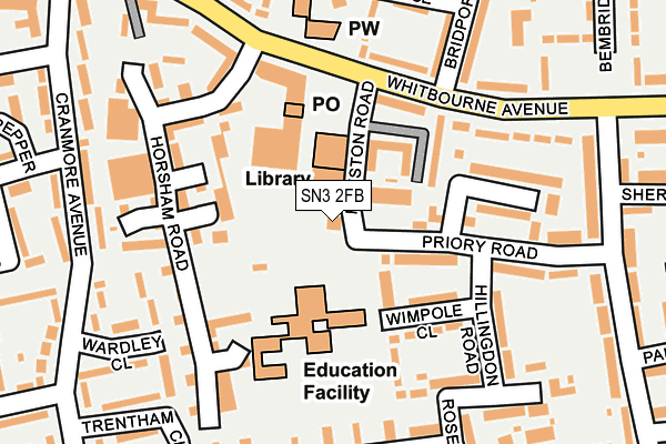 SN3 2FB map - OS OpenMap – Local (Ordnance Survey)