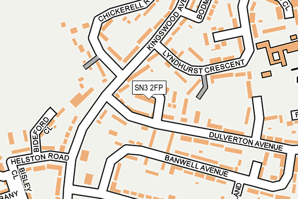 SN3 2FP map - OS OpenMap – Local (Ordnance Survey)