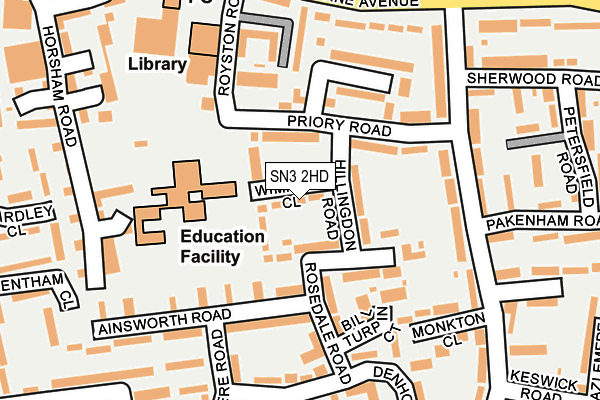 SN3 2HD map - OS OpenMap – Local (Ordnance Survey)