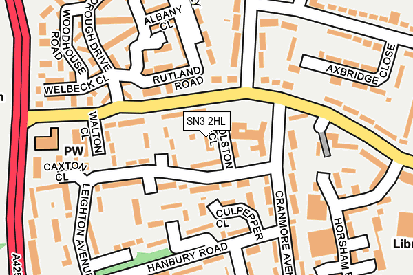 SN3 2HL map - OS OpenMap – Local (Ordnance Survey)