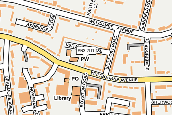 SN3 2LD map - OS OpenMap – Local (Ordnance Survey)