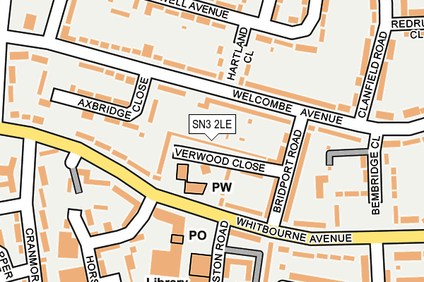 SN3 2LE map - OS OpenMap – Local (Ordnance Survey)