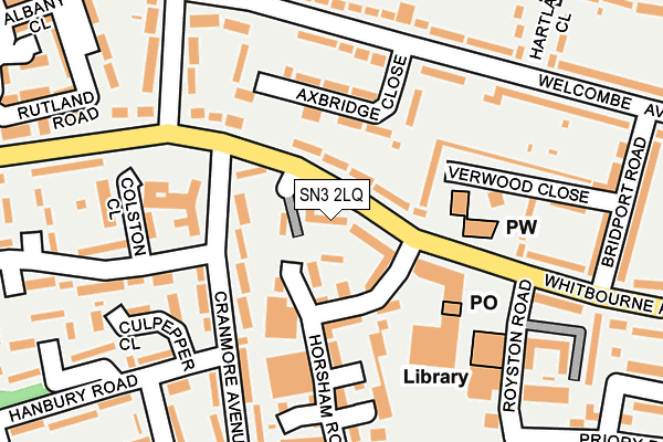SN3 2LQ map - OS OpenMap – Local (Ordnance Survey)