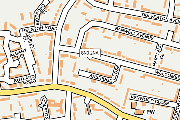SN3 2NA map - OS OpenMap – Local (Ordnance Survey)