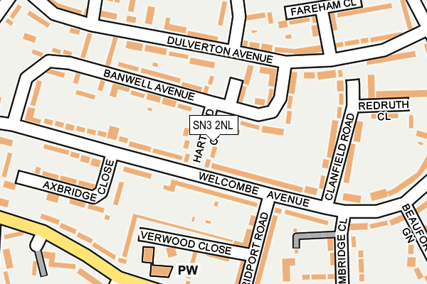 SN3 2NL map - OS OpenMap – Local (Ordnance Survey)