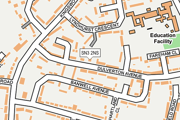 SN3 2NS map - OS OpenMap – Local (Ordnance Survey)