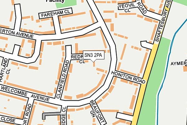 SN3 2PA map - OS OpenMap – Local (Ordnance Survey)