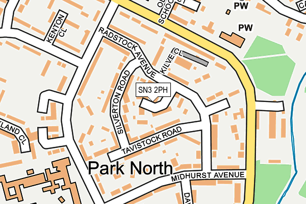 SN3 2PH map - OS OpenMap – Local (Ordnance Survey)